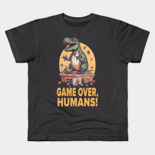 T-Rex game over, humans! Kids T-Shirt